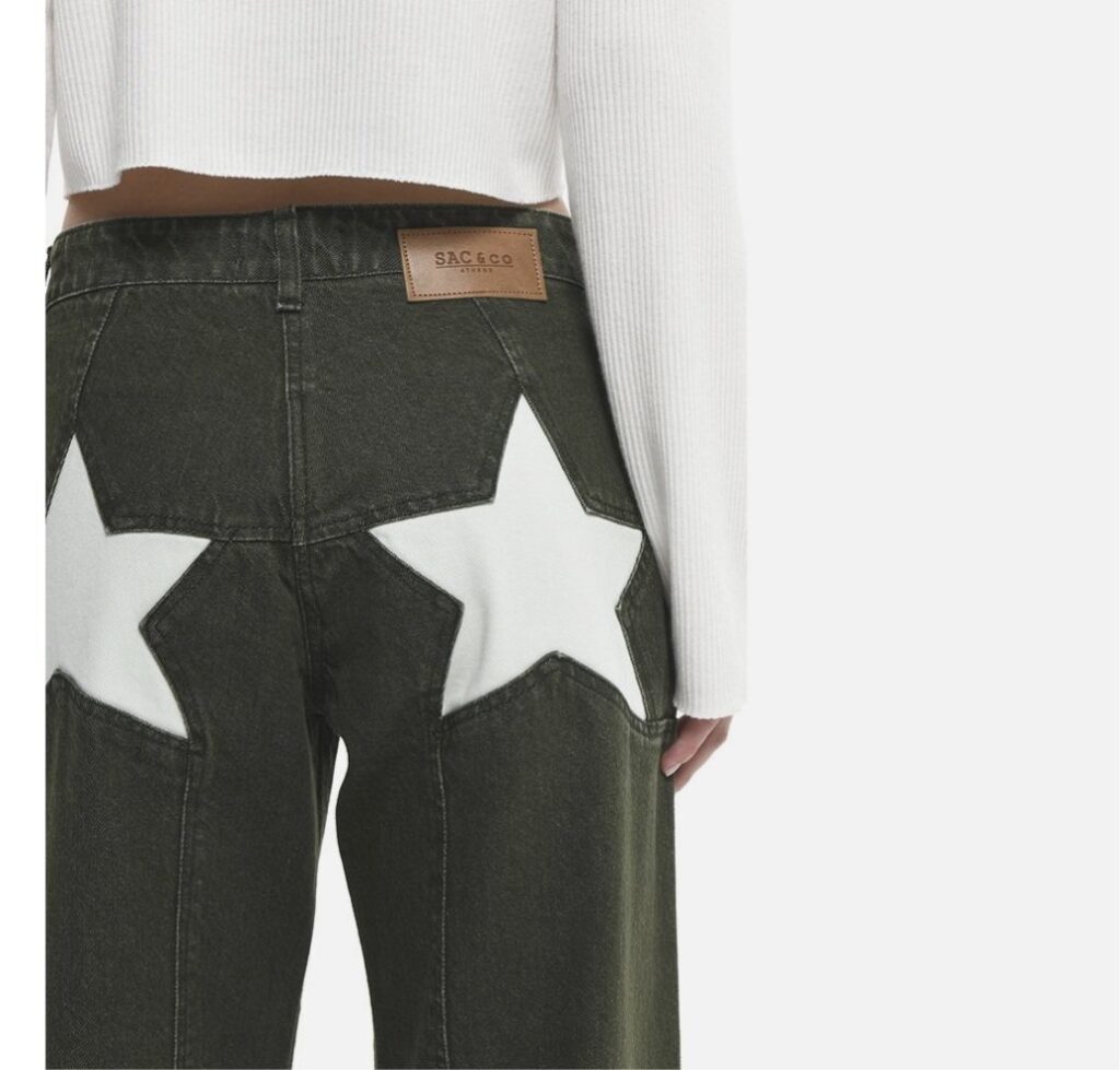 Stacy khaki mid waist pants
