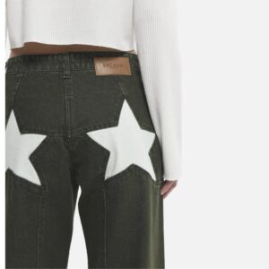 Stacy khaki mid waist pants