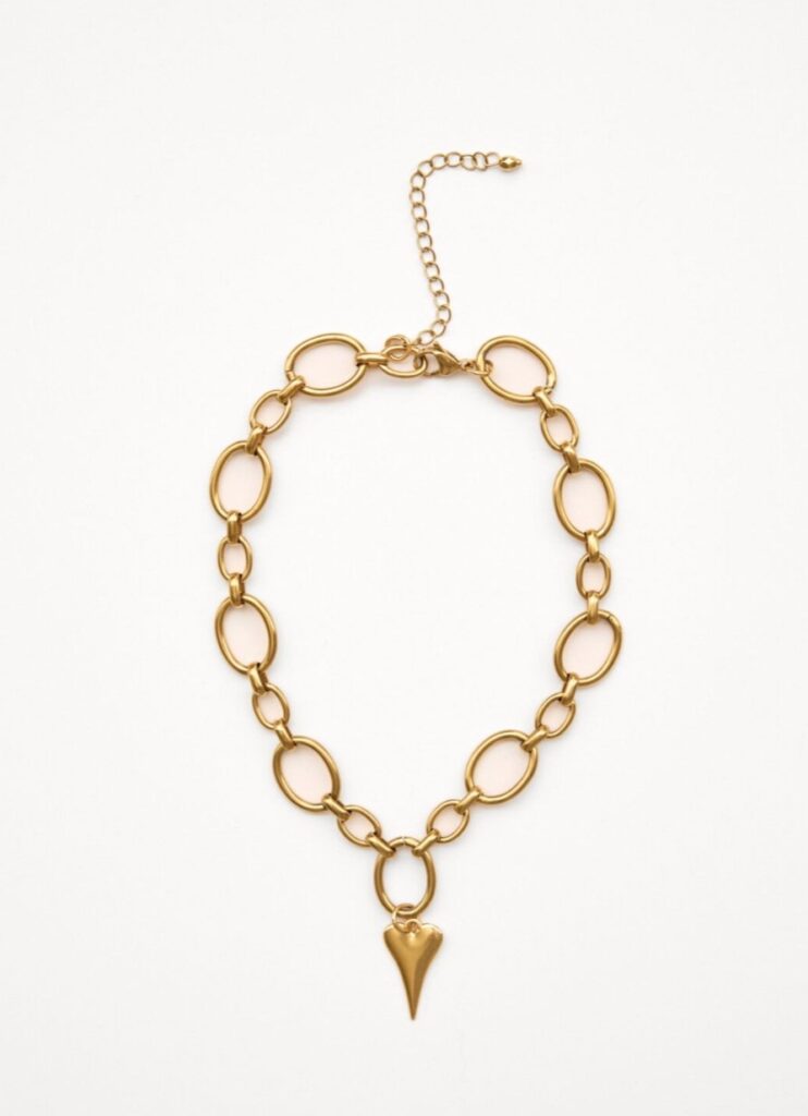 Pulse necklace Gold