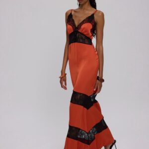 Burnt orange dress