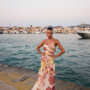 Elena ruffled dress