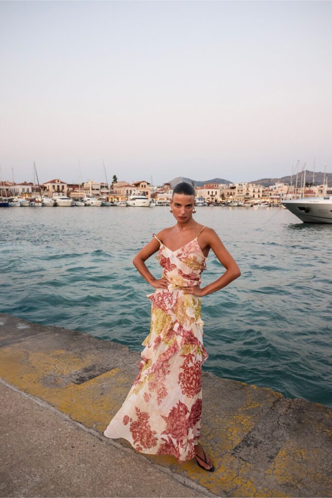 Elena ruffled dress
