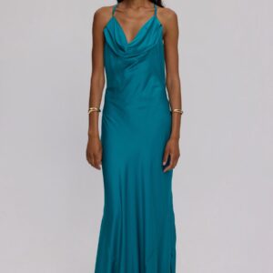 Effie dress petrol