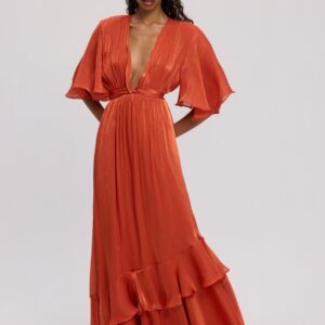 Burnt orange dress