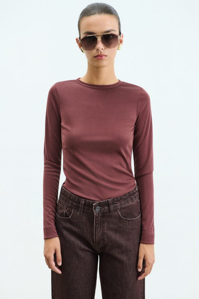 Iro Longsleeve Top Brown